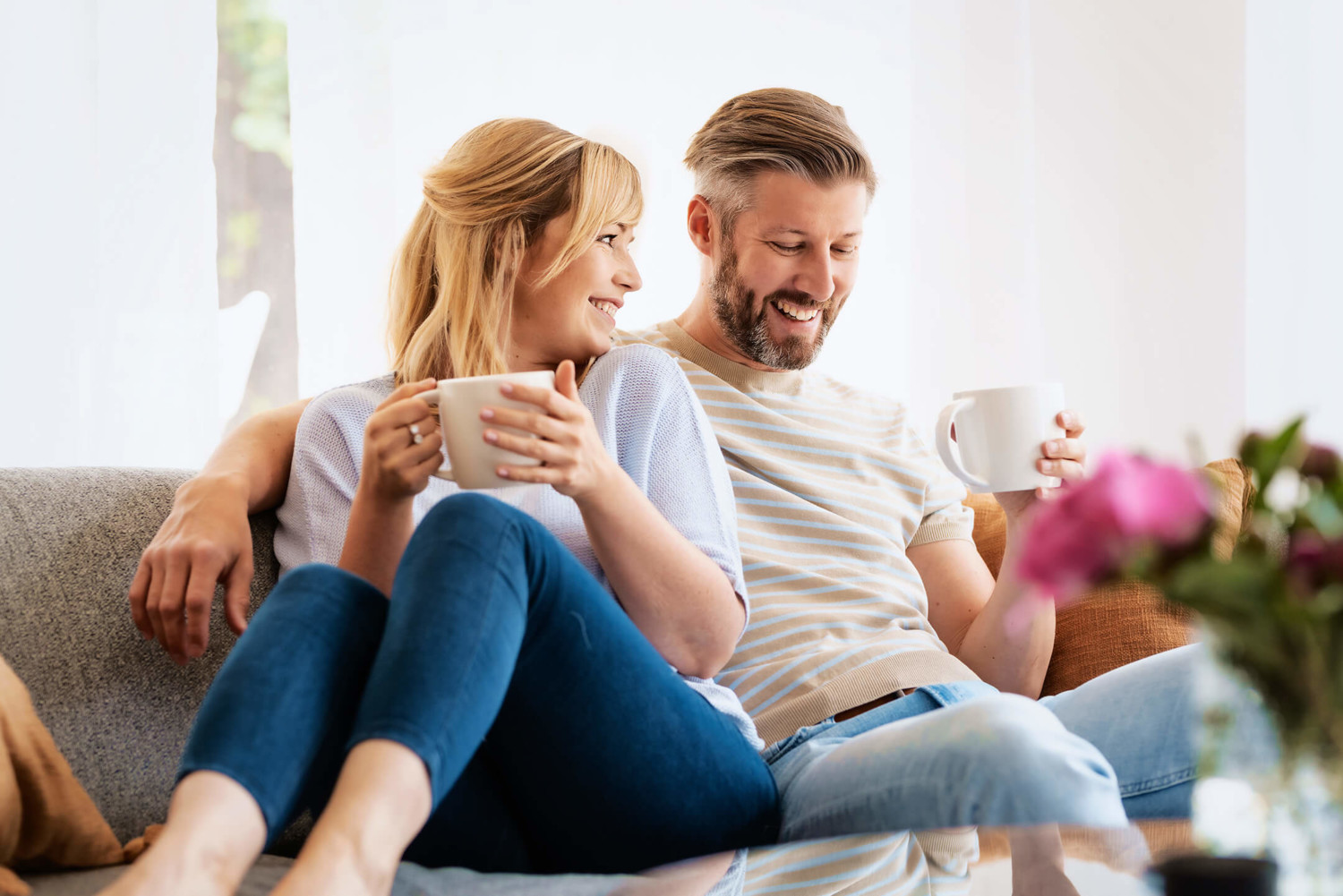 happy young homeowners